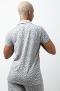 Leopard Print Pyjama Set Grey (2)