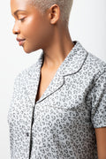 Leopard Print Pyjama Set Grey (3)