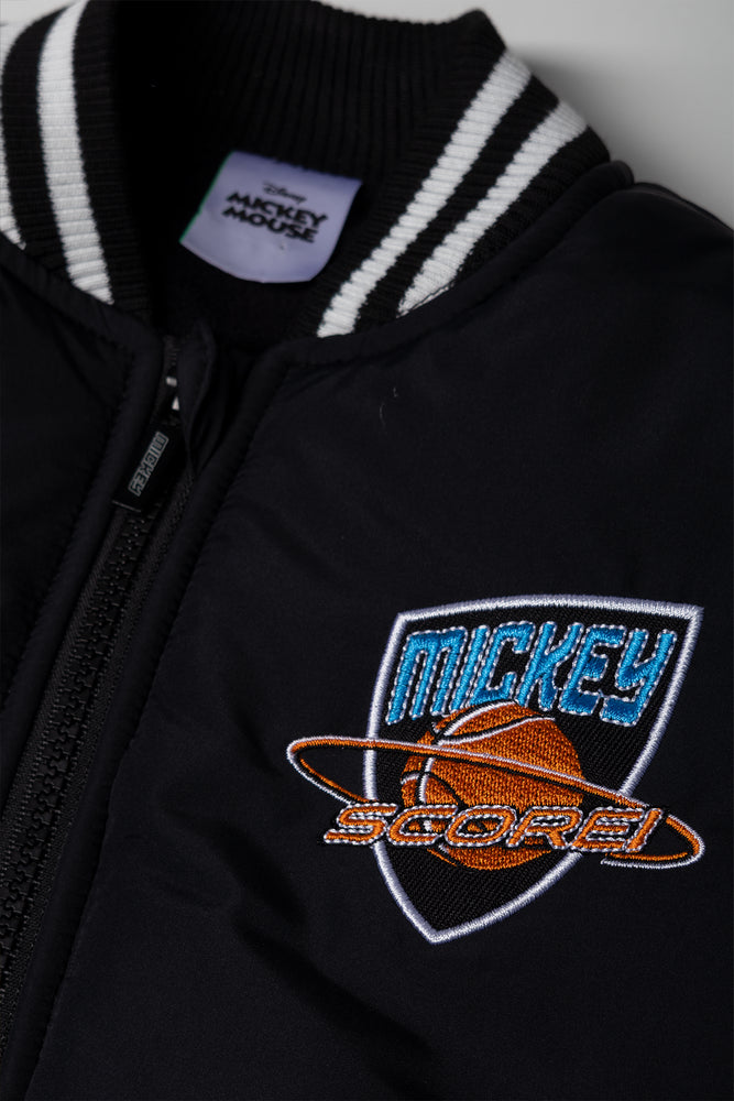 Mickey Mouse Bomber Jacket Black (1)