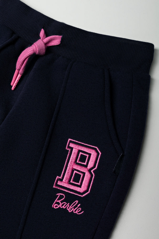Barbie Tapered Trackpants Navy (1)