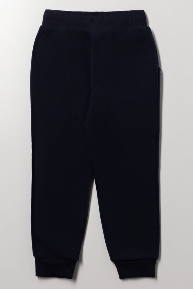Barbie Tapered Trackpants Navy (2)