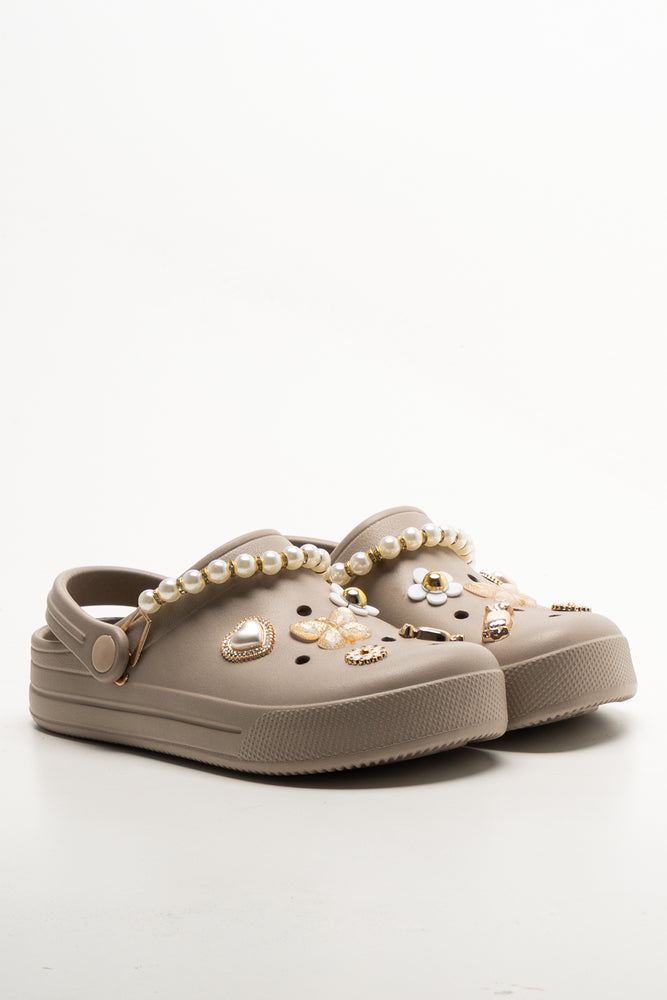 Pearl Clogs Natural