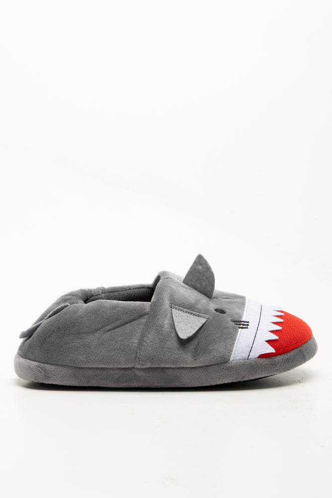Shark Slippers Grey