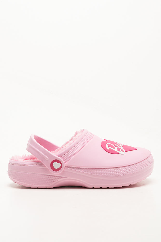 Barbie Fur Lined Clogs Pink