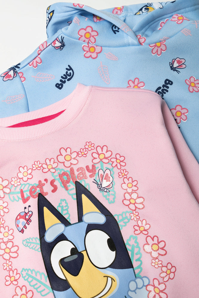 Bluey 2 Pack Tracktop Blue And Pink