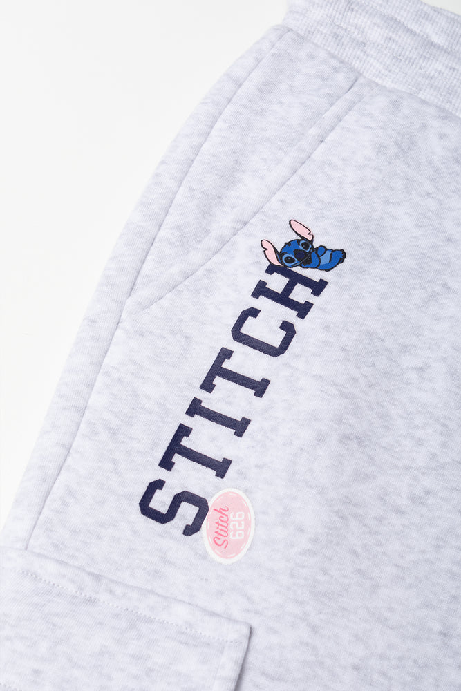 Stitch Cargo Trackpants Grey