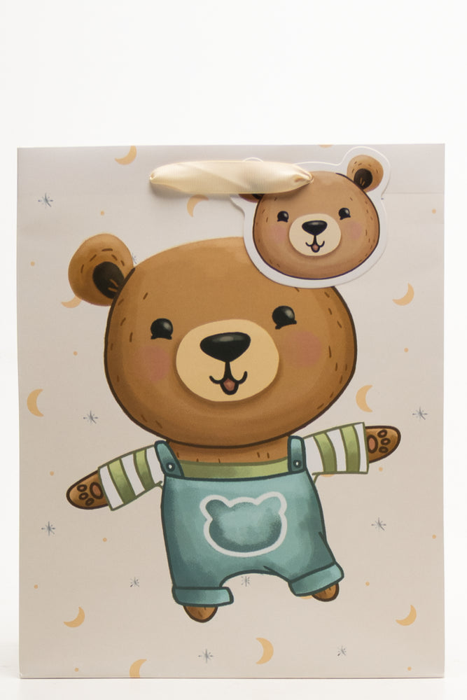 Buddy Bear Gift Bag Natural