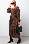 Maxi Dress Brown