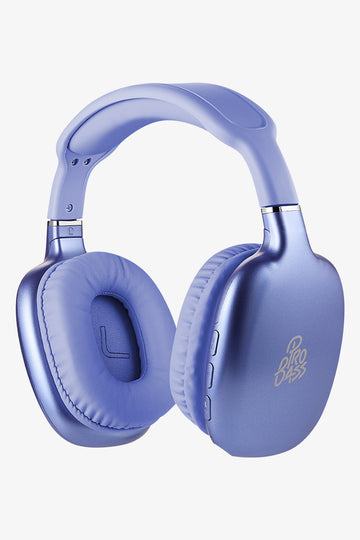 Pro Bass Retro Bluetooth Headphones Purple