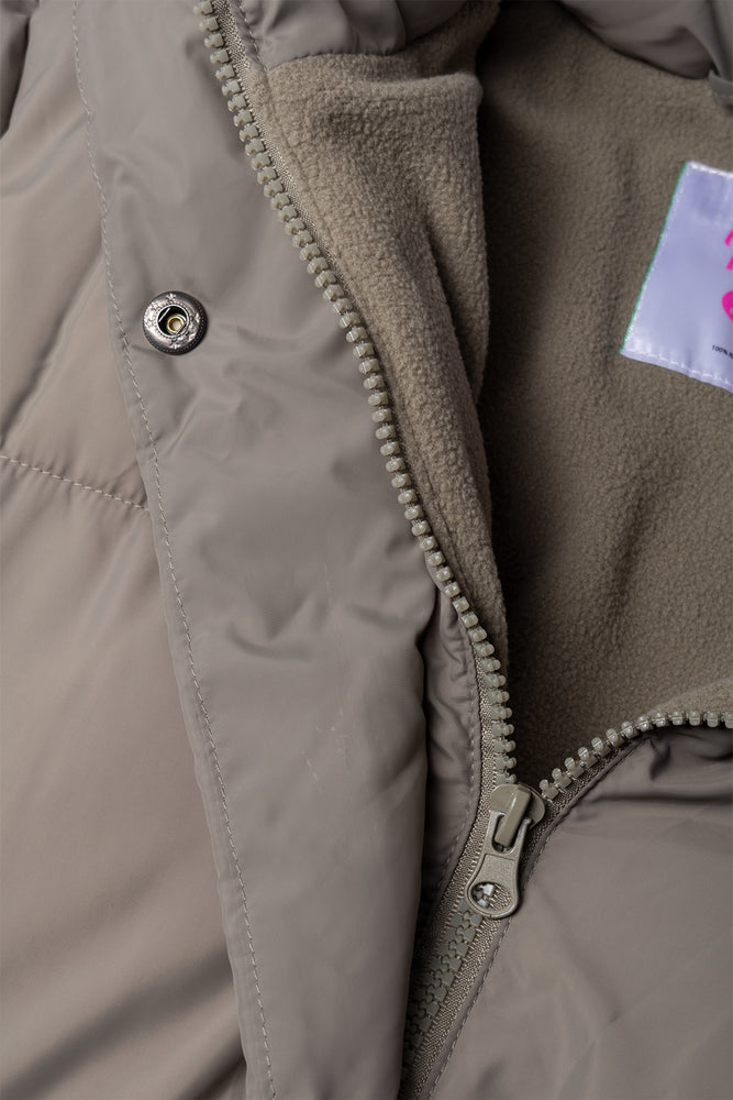 Longline Puffer Jacket Green