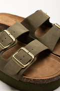 Double Strap Sandals Green (2)