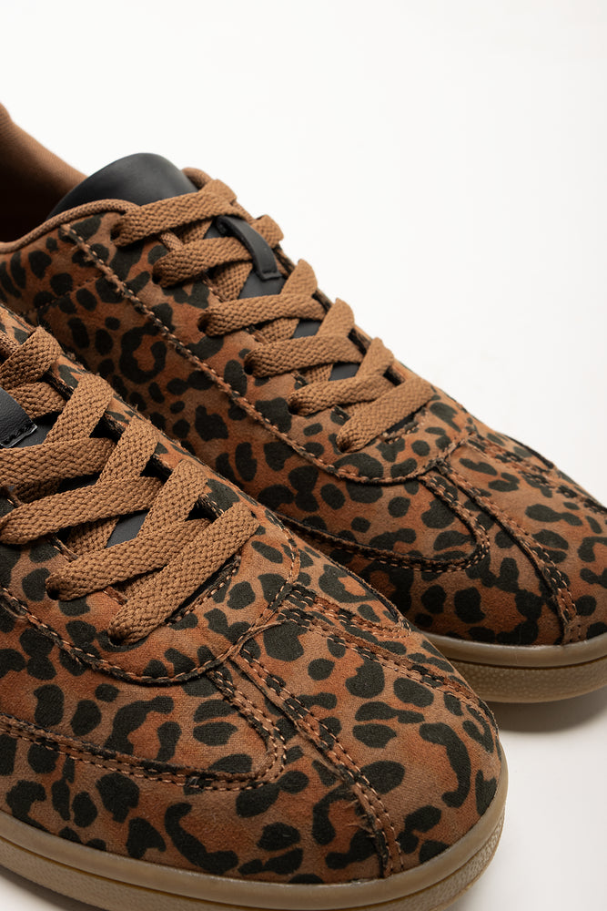 Leopard Print Sneakers Brown (2)