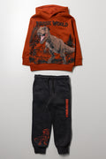Jurassic World Tracksuit Orange And Grey