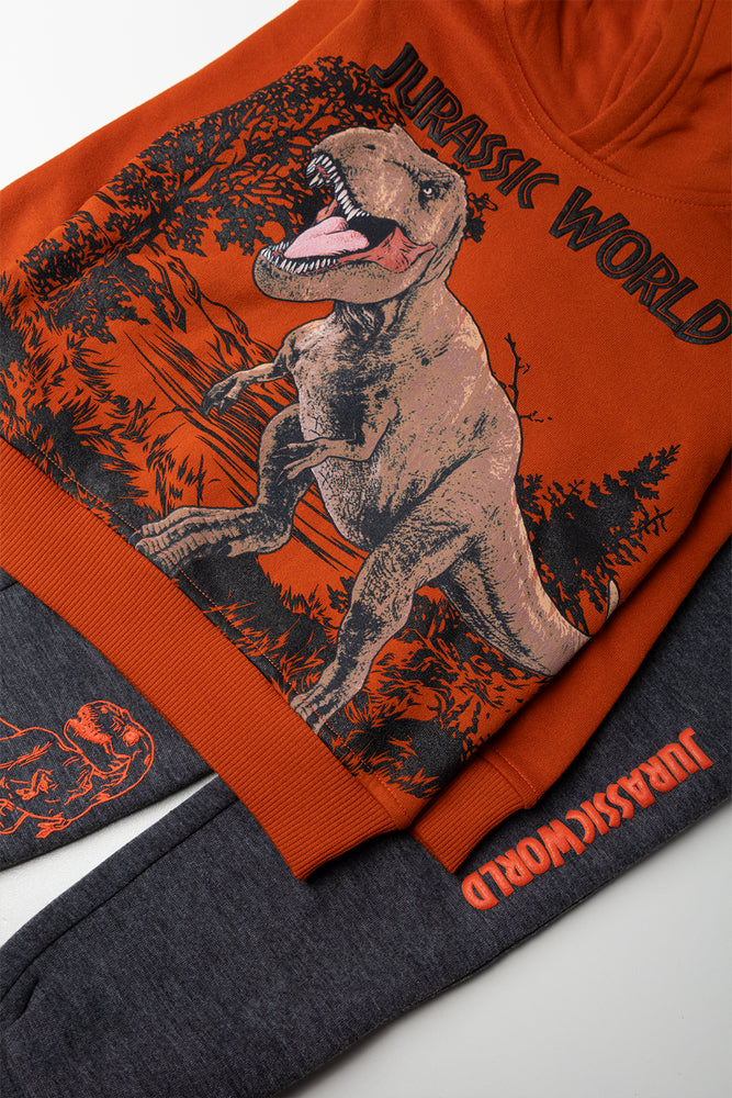 Jurassic World Tracksuit Orange And Grey