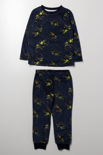 Long Sleeve Pyjamas Navy