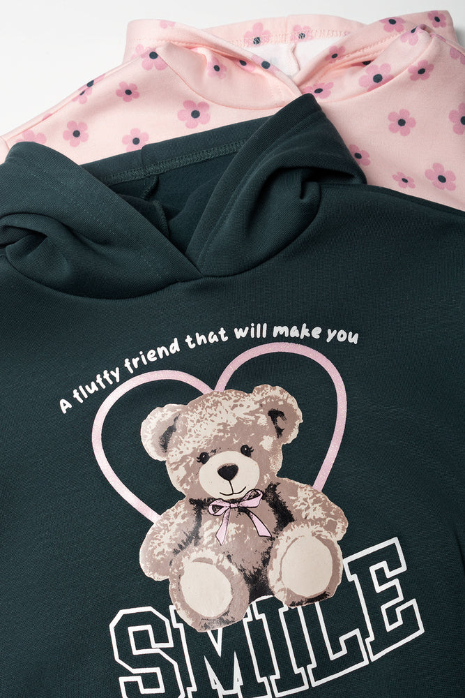 2 Pack Tracktops Dark Green And Pink