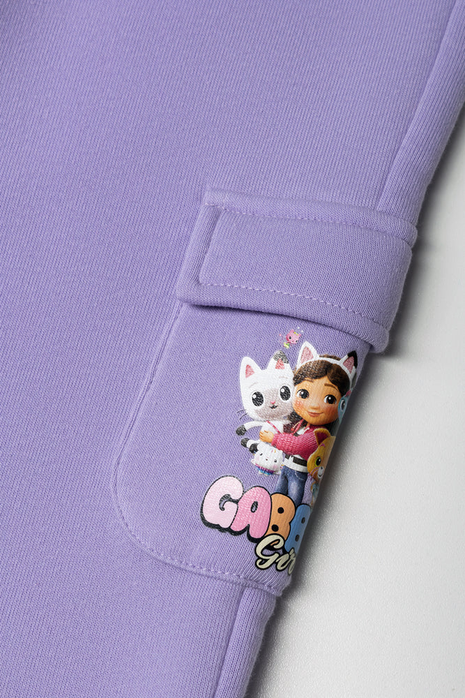 Gabby's Dollhouse Cargo Trackpants Purple (1)