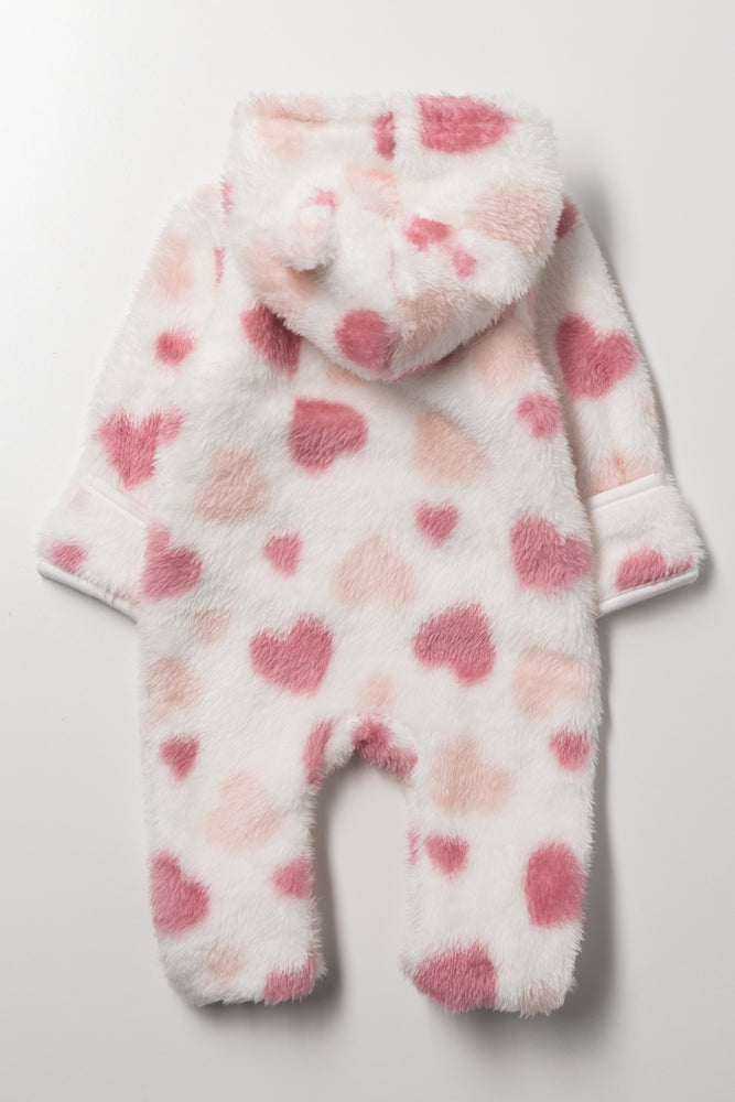 Heart Babygrow White (3)