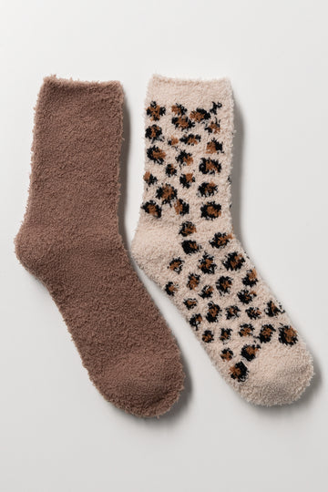 2 Pack Chunky Socks Natural