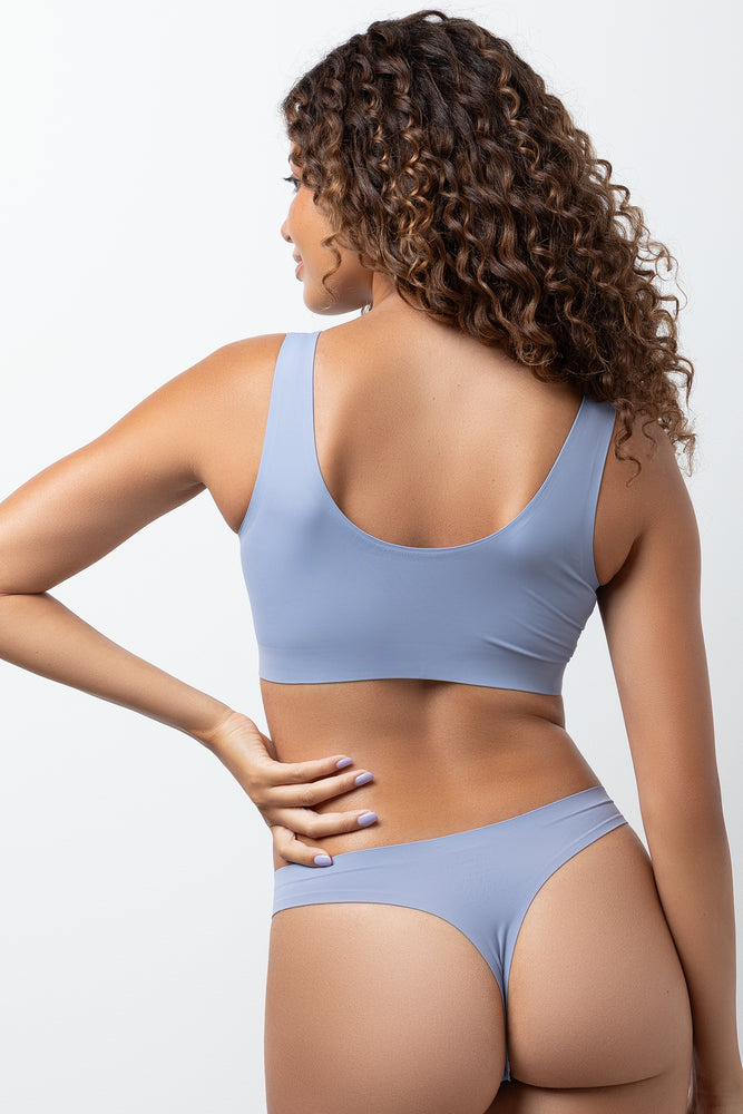 3 Pack Thong Panties Blue (2)