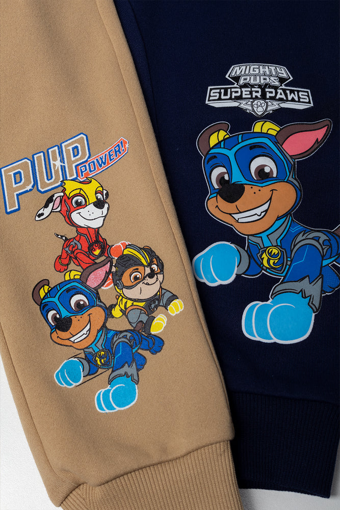 Paw Patrol 2 Pack Trackpants Navy And Natural