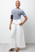 Wideleg Jeans Cream