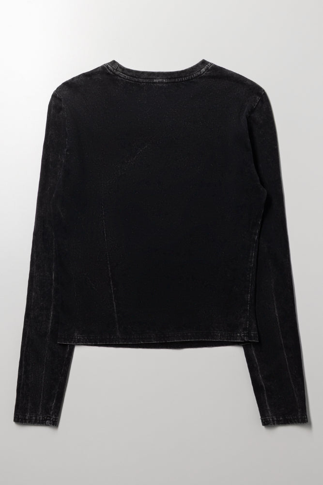 Long Sleeve T-Shirt Black (2)