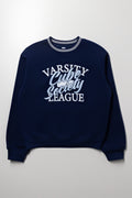 Crew Neck Tracktop Navy