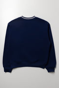 Crew Neck Tracktop Navy (2)
