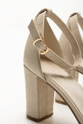 Block Heel Sandals Natural (3)