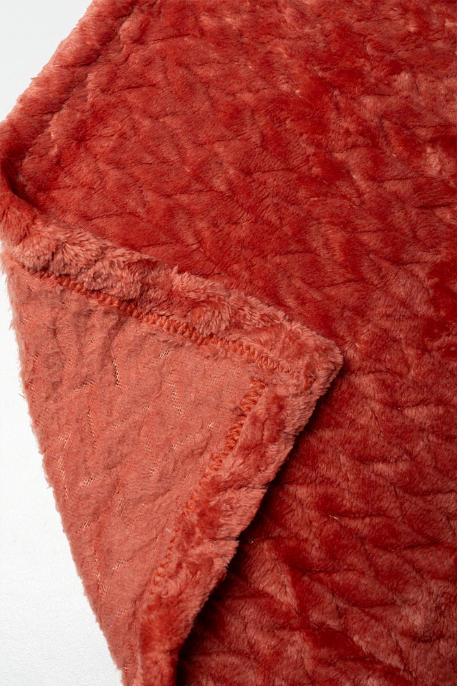 Textured Throw Orange (1)