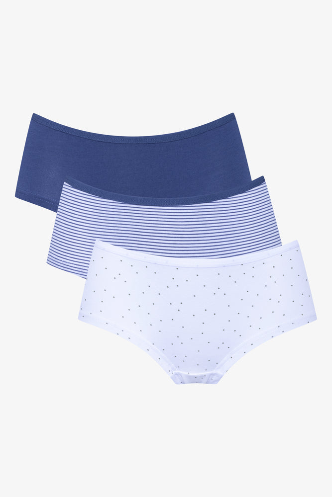 3 Pack Boyleg Panties Blue