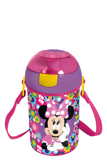 Minnie Mouse Pop Up Canteen Bottle Pink 450ml