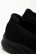 Knit Pump Trainers Black (3)