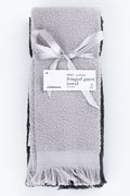 Grey & Grey 2 Pack Fringed Guest Towels