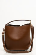 Buckle Bucket Bag Tan (2)