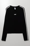 Tape Long Sleeve T-Shirt Black