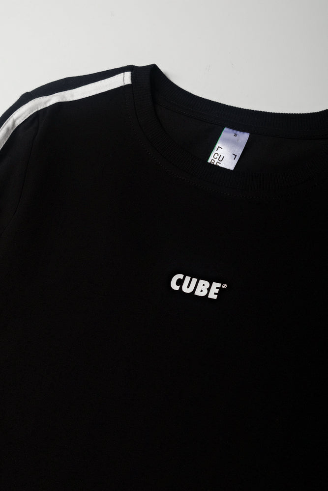 Tape Long Sleeve T-Shirt Black