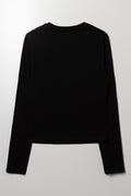 Tape Long Sleeve T-Shirt Black (2)