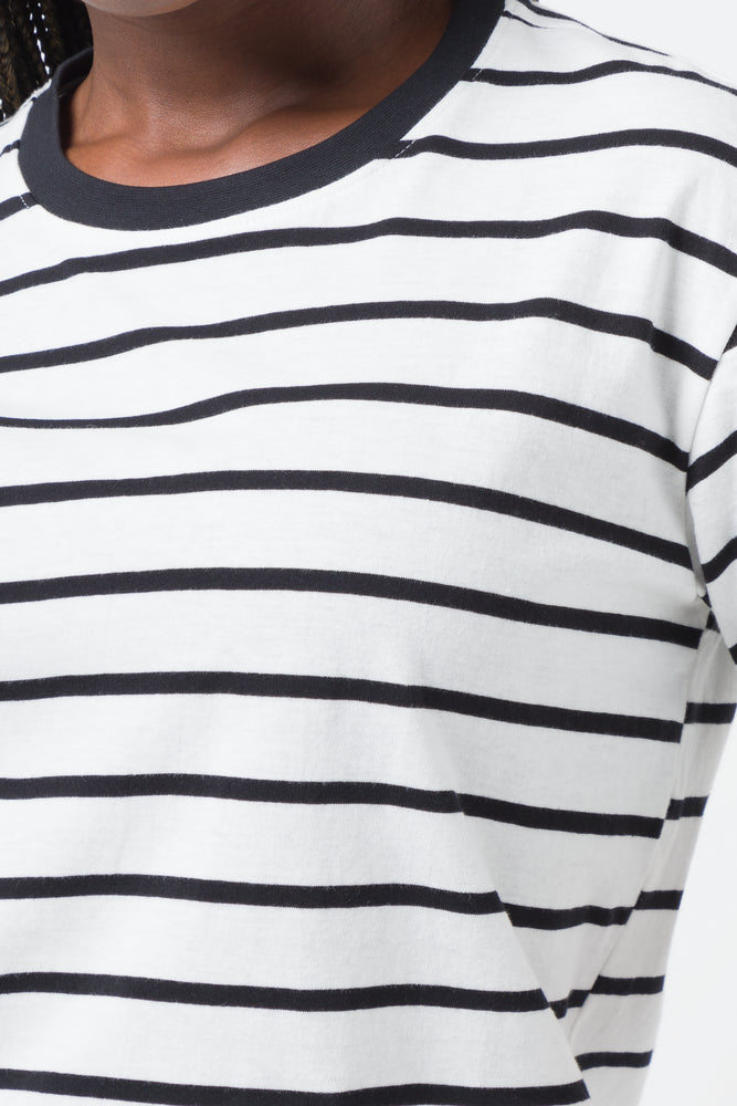 STRIPE TEE WHITE AND BLACK (3)