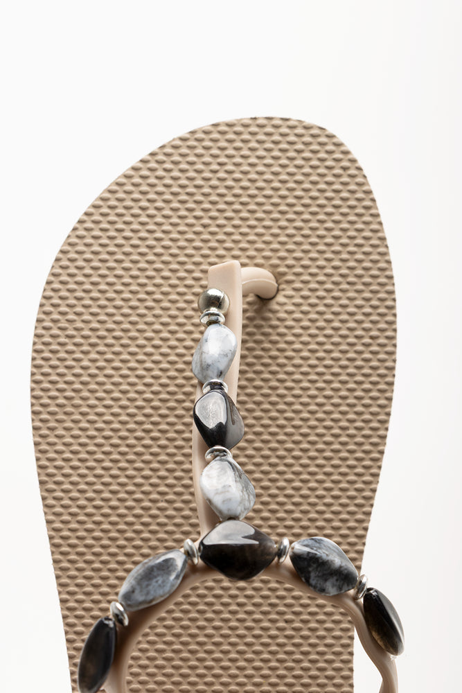 Shell Trim Sandals Natural (4)