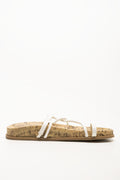 Cork Strappytoe Sandals White