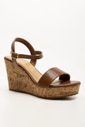 Cork Wedge Brown (1)