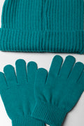 2 Piece Rib Hat Set Teal (1)