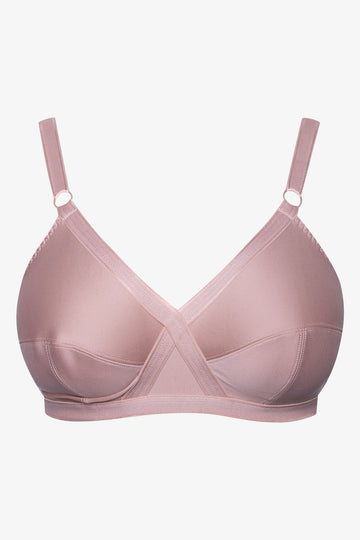 2 Pack Non Padded Bras Natural And Navy