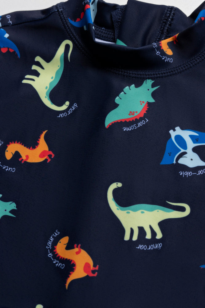 2 Piece Swimsuit Set Navy (1)