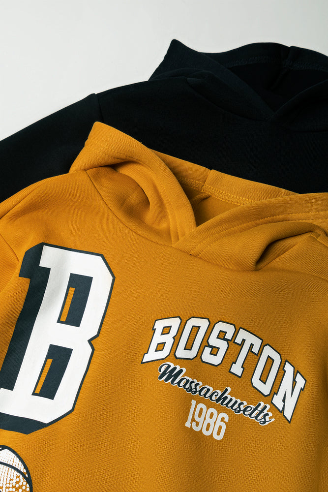 2 Pack Hoodies Navy And Yellow (1)