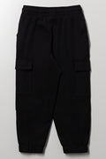 Lined Cargo Pants Black (2)