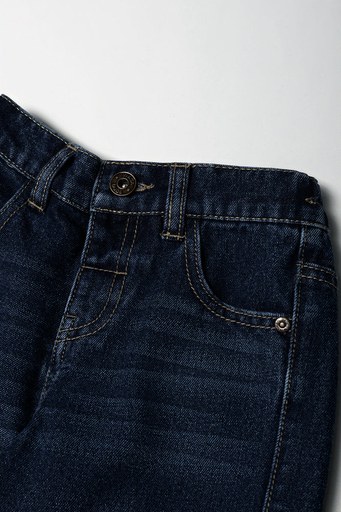 Skater Cargo Denim Jeans Blue (1)