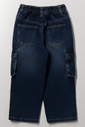 Skater Cargo Denim Jeans Blue (2)